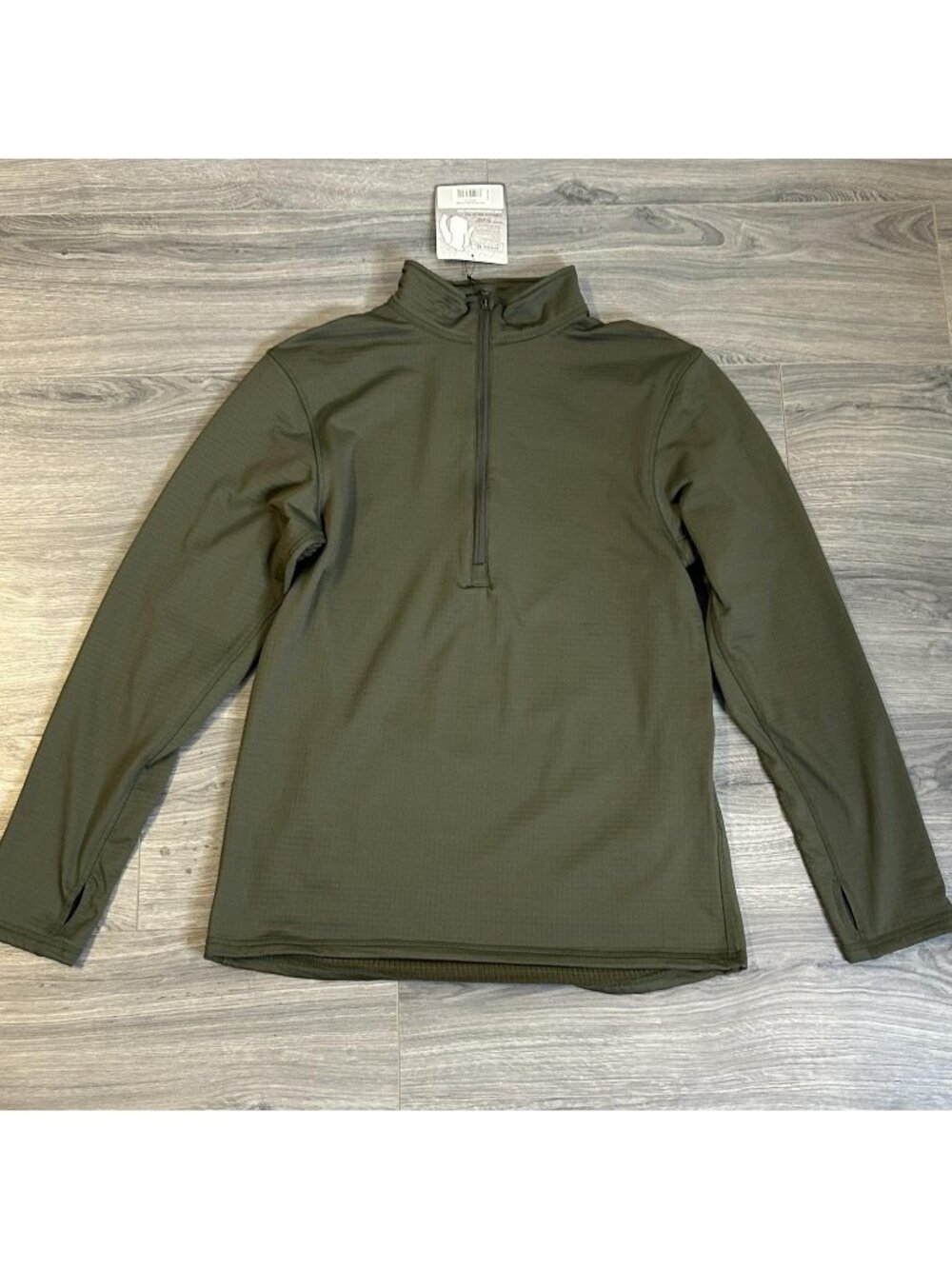 Condor Pullover Mens XL Green Base II Zip Grid Fleece Thermal Tactical Hiking